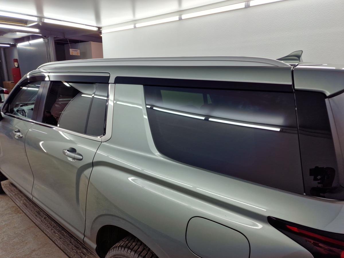 Дефлекторы окон 2D с хром накладками 6 шт. для Haval H5 II