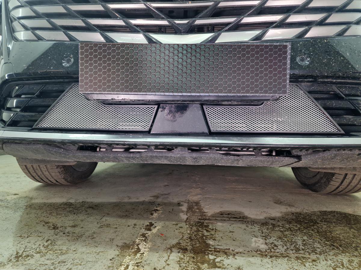 Защитная сетка радиатора низ 2 части для Geely Atlas II