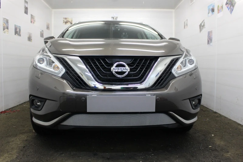 Защитная сетка радиатора для Nissan Murano III (Z52) Хром Стрелка 11 NMUR14.chrome