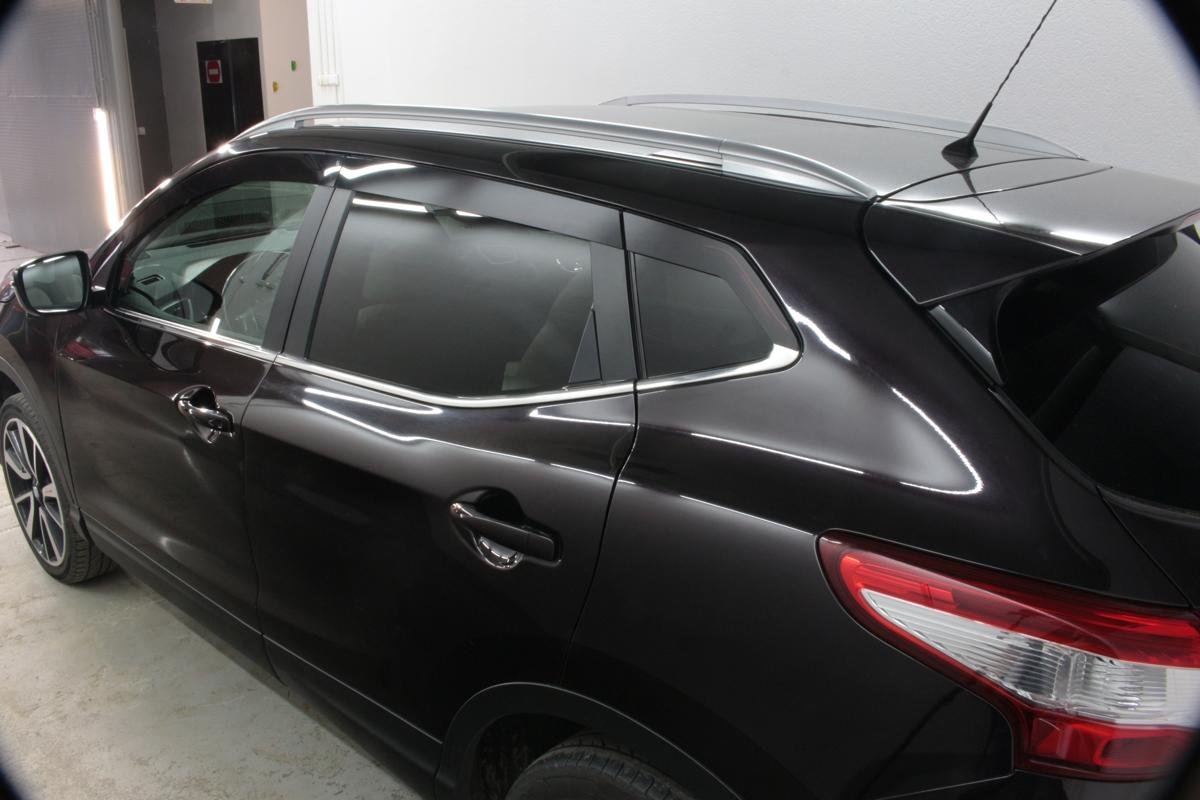 Дефлекторы окон 2D 8 шт. прямой для Nissan Qashqai II Рестайлинг