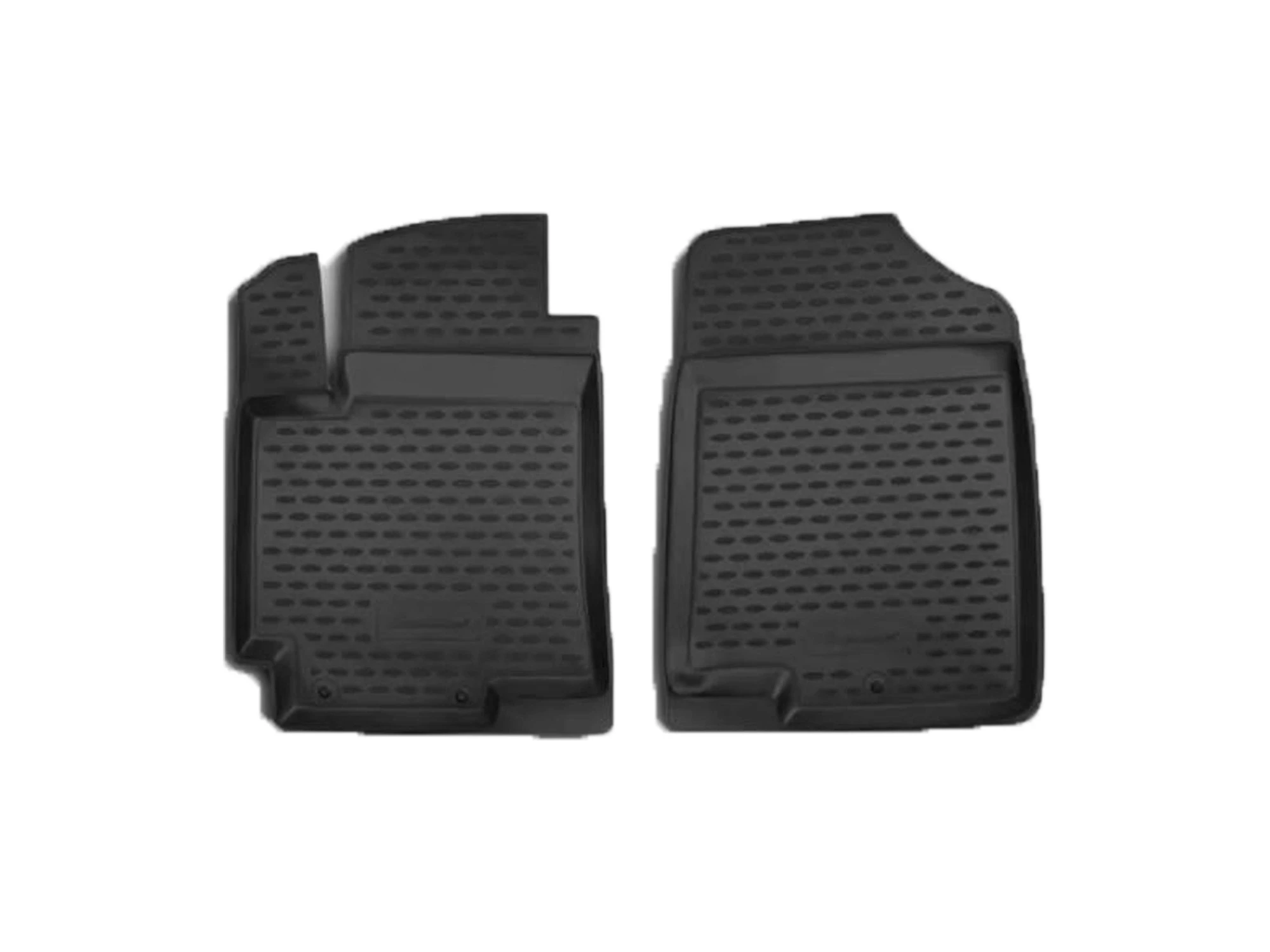 Коврики 3D в салон полиуретан 2 шт для Hyundai Solaris I Черный Element