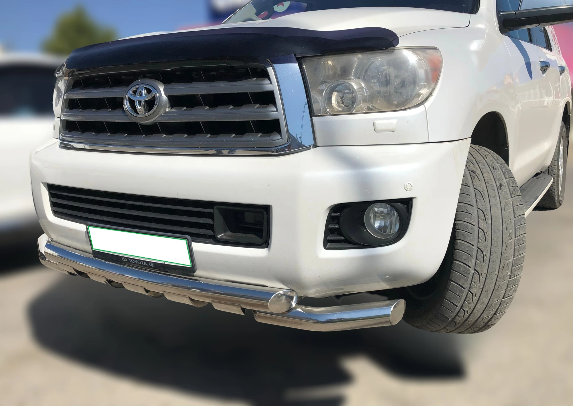 Защита переднего бампера G d76 мм для Toyota Sequoia II  Юко TSQ.08.05