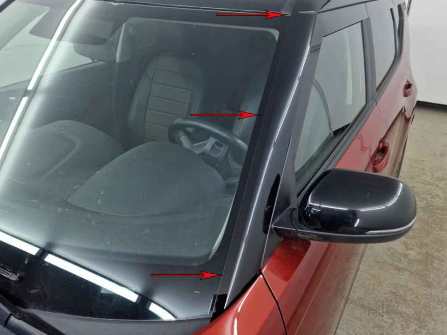 Водосток лобового стекла Премиум для Kia Soul III