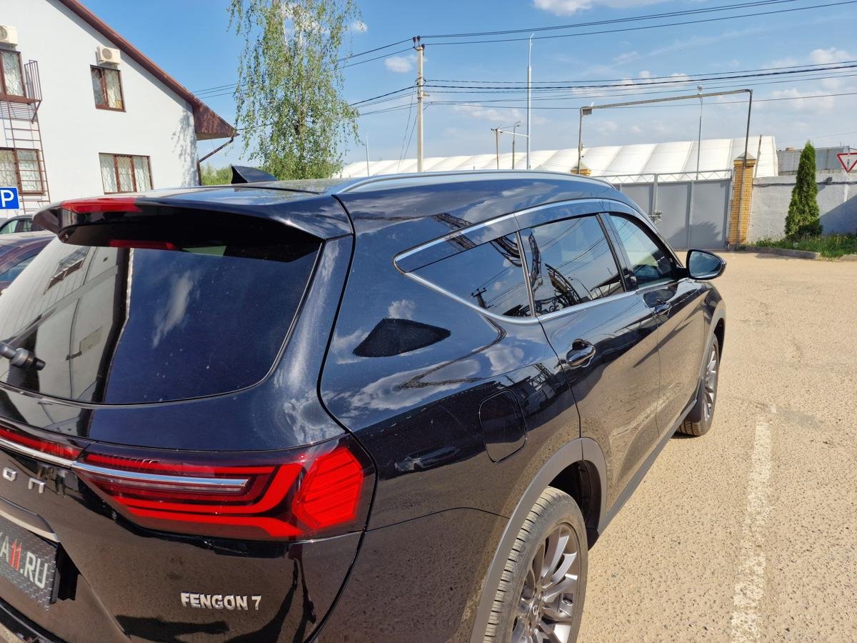 Дефлекторы окон 2D с хром накладками 6 шт. для Dongfeng Fengon ix7 I