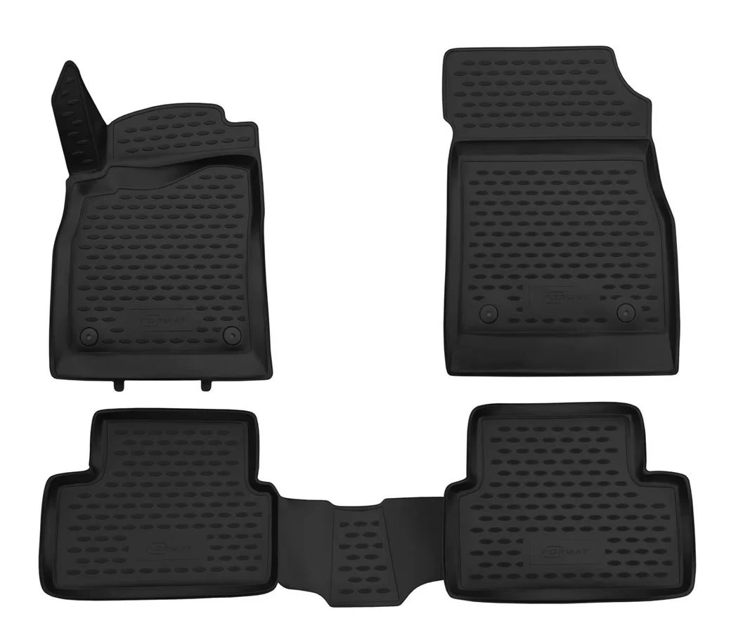 Коврики 3D в салон полиуретан 4 шт для Chevrolet Cruze I Рестайлинг Черный