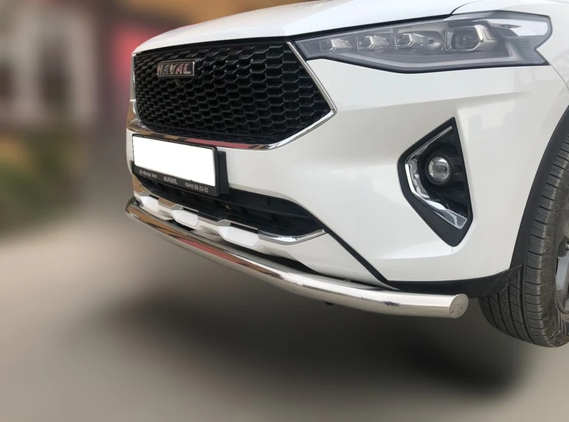 Защита переднего бампера с подгибами d60 мм для Haval F7x I  Юко GWF7.19.02-1