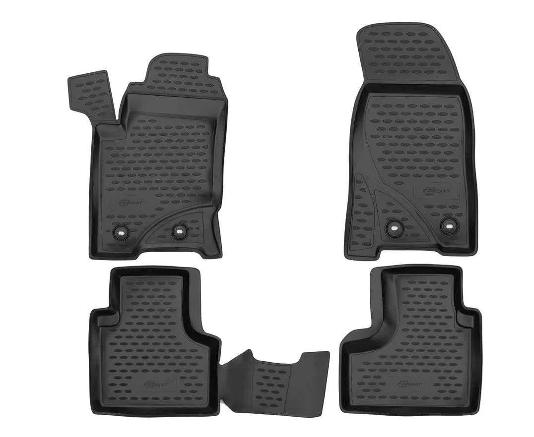 Коврики 3D в салон полиуретан 4 шт для LADA (ВАЗ) Niva I Рестайлинг (Travel) Черный