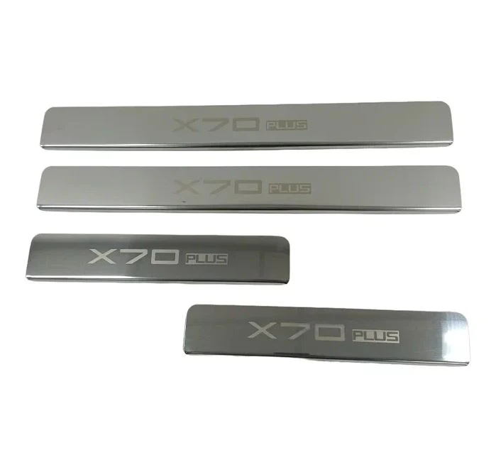 Накладки на пороги из нержавеющей стали 4шт. для Jetour X70 PLUS  INOX INOX.JETO.X70P.2023.ST