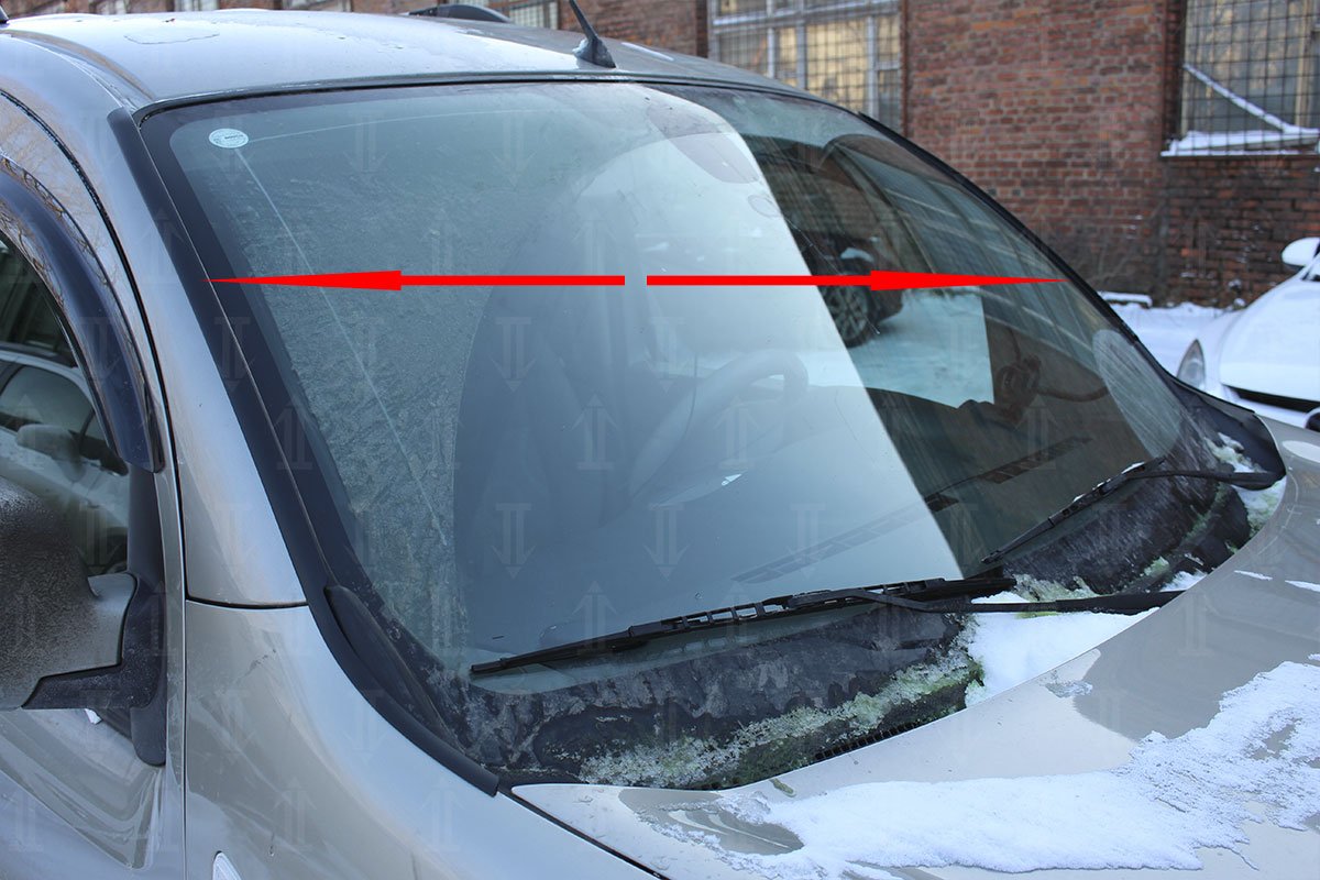 Дефлектор (водосток) лобового стекла для Renault Kangoo II Рестайлинг