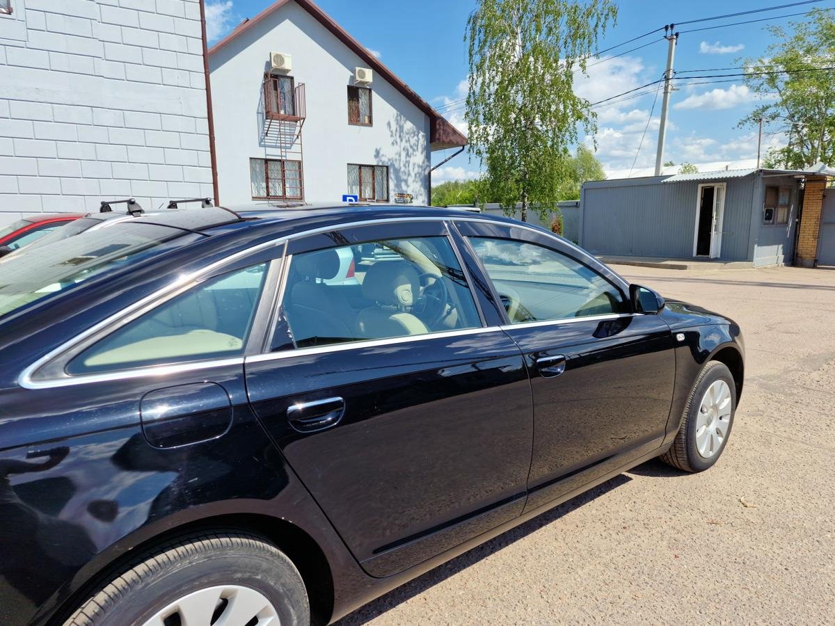 Дефлекторы окон 2D 6 шт (для кузова седан) для Audi A6 III (C6)