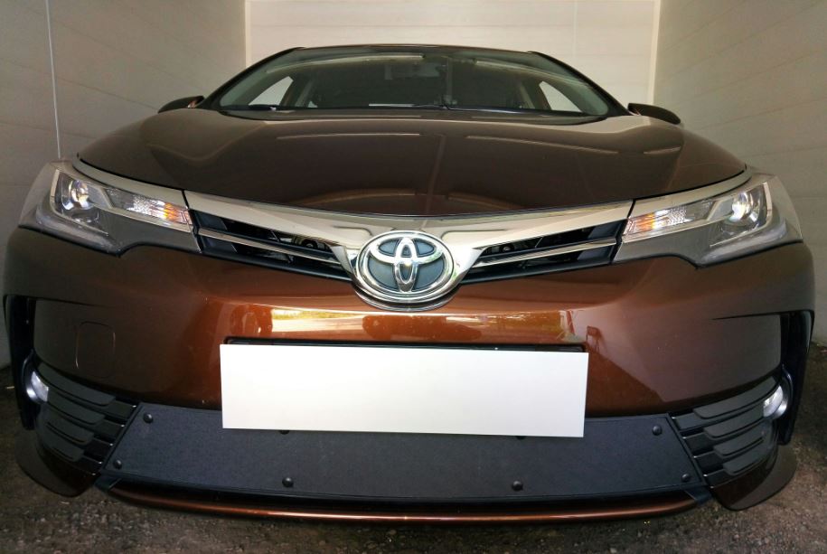 Зимняя заглушка радиатора к съемной сетке для Toyota Corolla XI (E160, E170,Е180) Рестайлинг