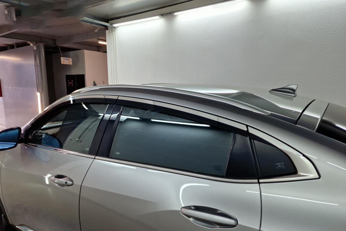 Дефлекторы окон с хром накладками 2D 6 шт для Haval F7x I