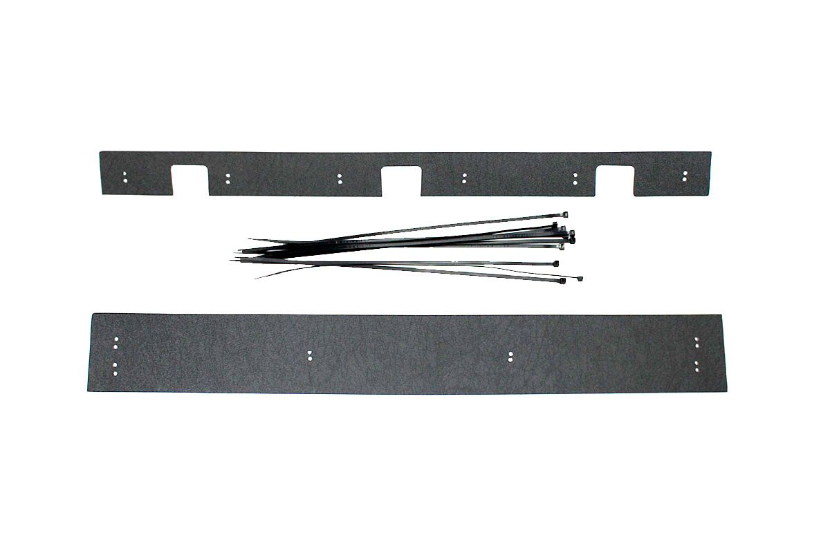 Зимняя заглушка радиатора на стяжке низ (2 части) (короткий комплект 68 см) для Volkswagen Tiguan II