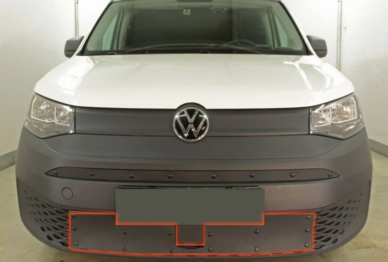 Зимняя заглушка радиатора к съемной сетке низ для Volkswagen Caddy V Черный Стрелка 11 VWCAD20.bot