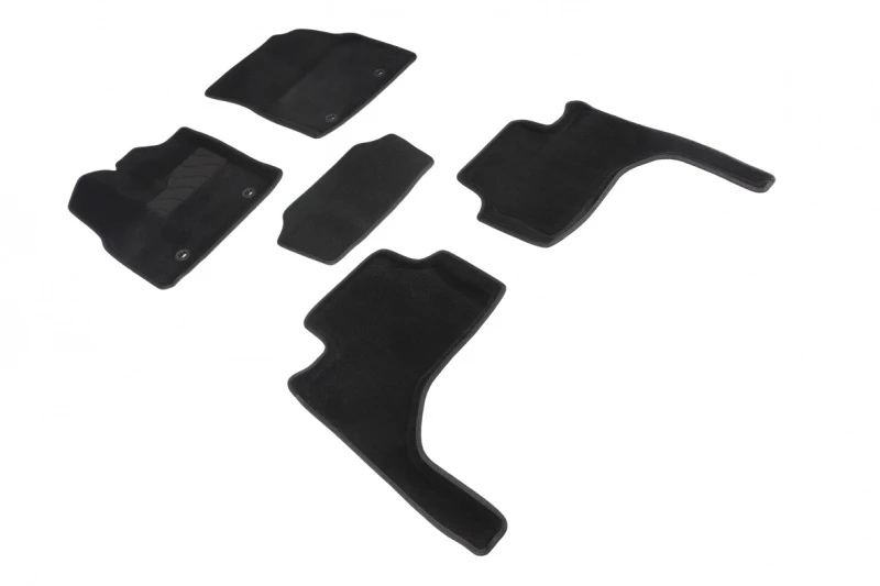 Коврики 3D ВОРС в салон для Toyota Land Cruiser 300 Series Черный Seintex 96534