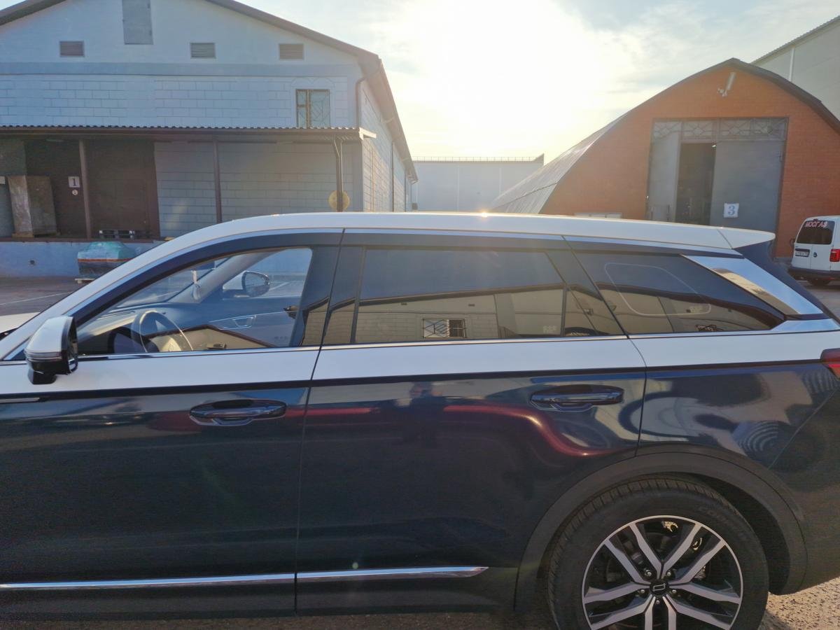 Дефлекторы окон с хром накладками 2D 6 шт для FAW Bestune T99 I Рестайлинг