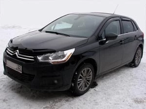 Дефлектор капота темный для Citroen C4 II Рестайлинг