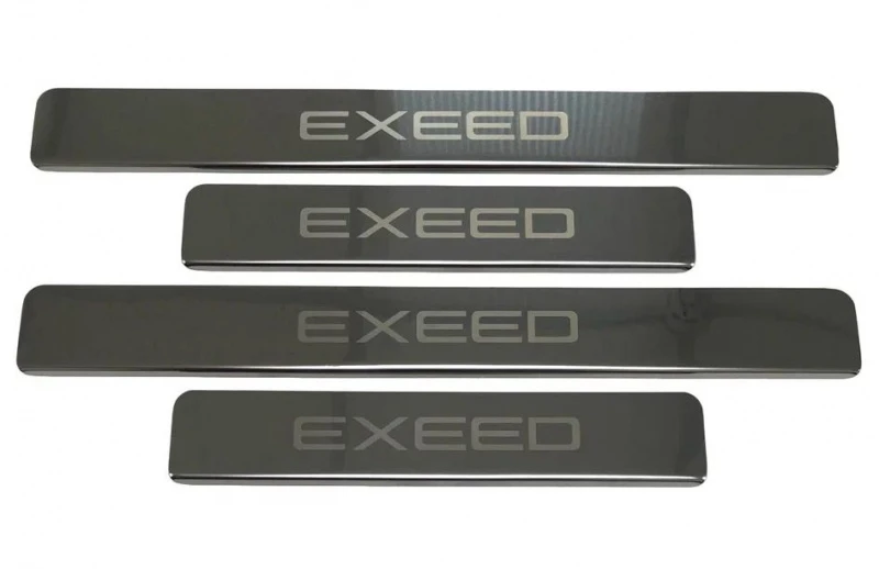 Накладки на пороги из нержавеющей стали 4шт. для EXEED RX  INOX INOX.EXEED.RX.2023.ST