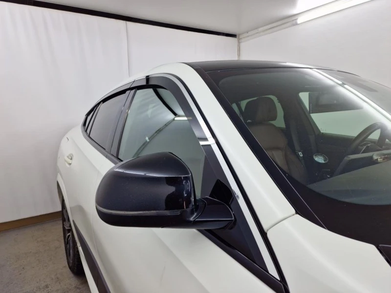 Дефлекторы окон 2D с хром накладками 6 шт. под наклоном для BMW X6 III (G06) Хром Стрелка 11 2D428-6C.S11