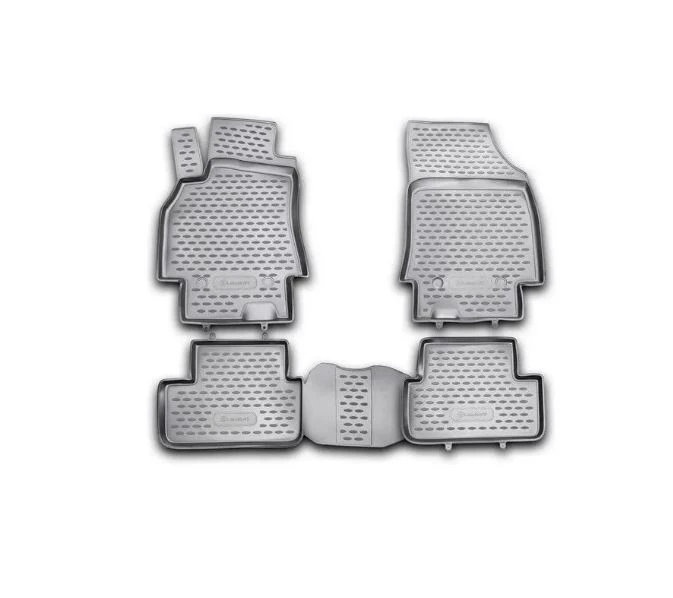 Коврики 3D в салон полиуретан 4 шт для Renault Fluence I Рестайлинг Черный Element NLC.41.19.210kh