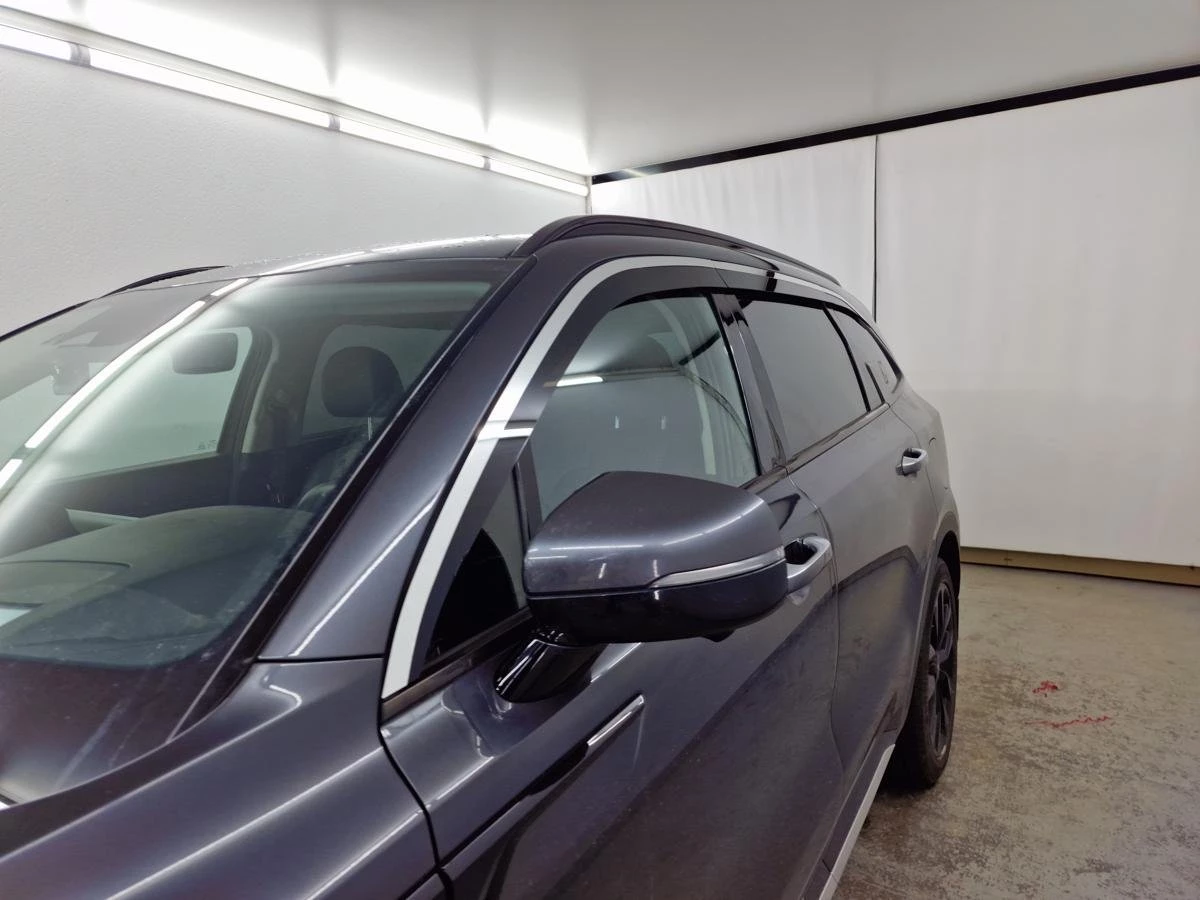 Дефлекторы окон 2D с хром накладками 6 шт. для Kia Sorento IV Рестайлинг