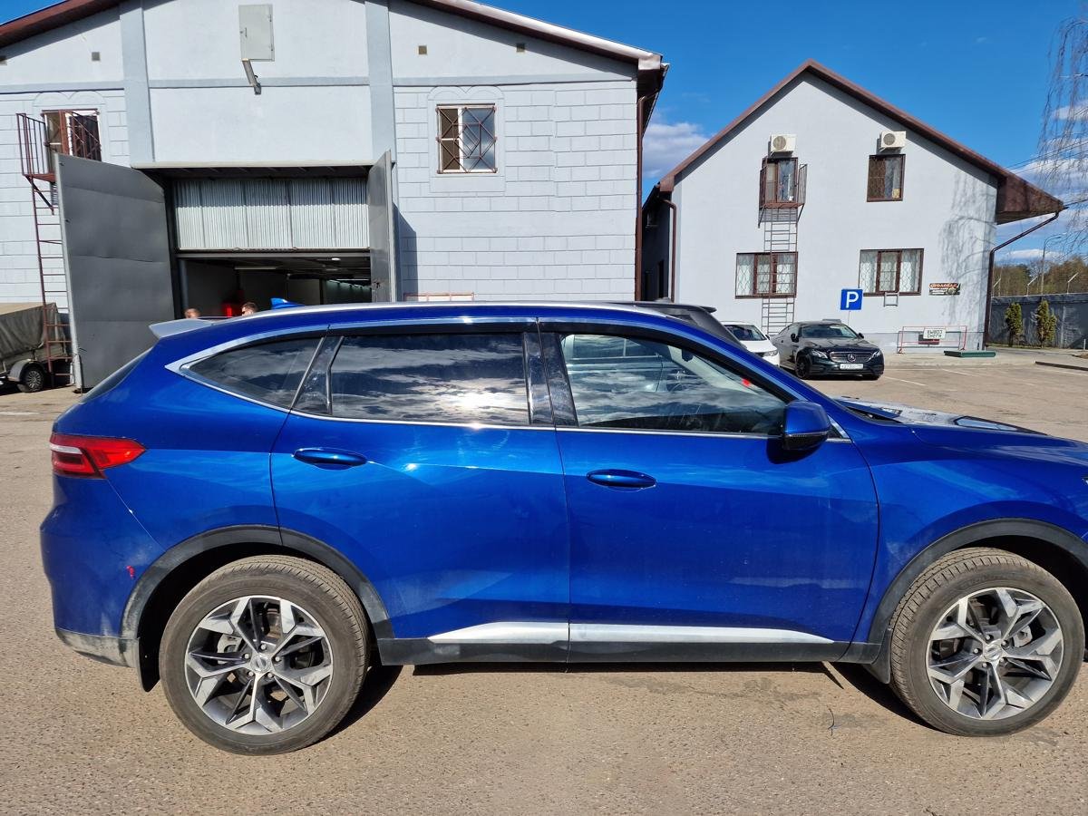 Дефлекторы окон с хром накладками 2D 6 шт для Haval F7 I