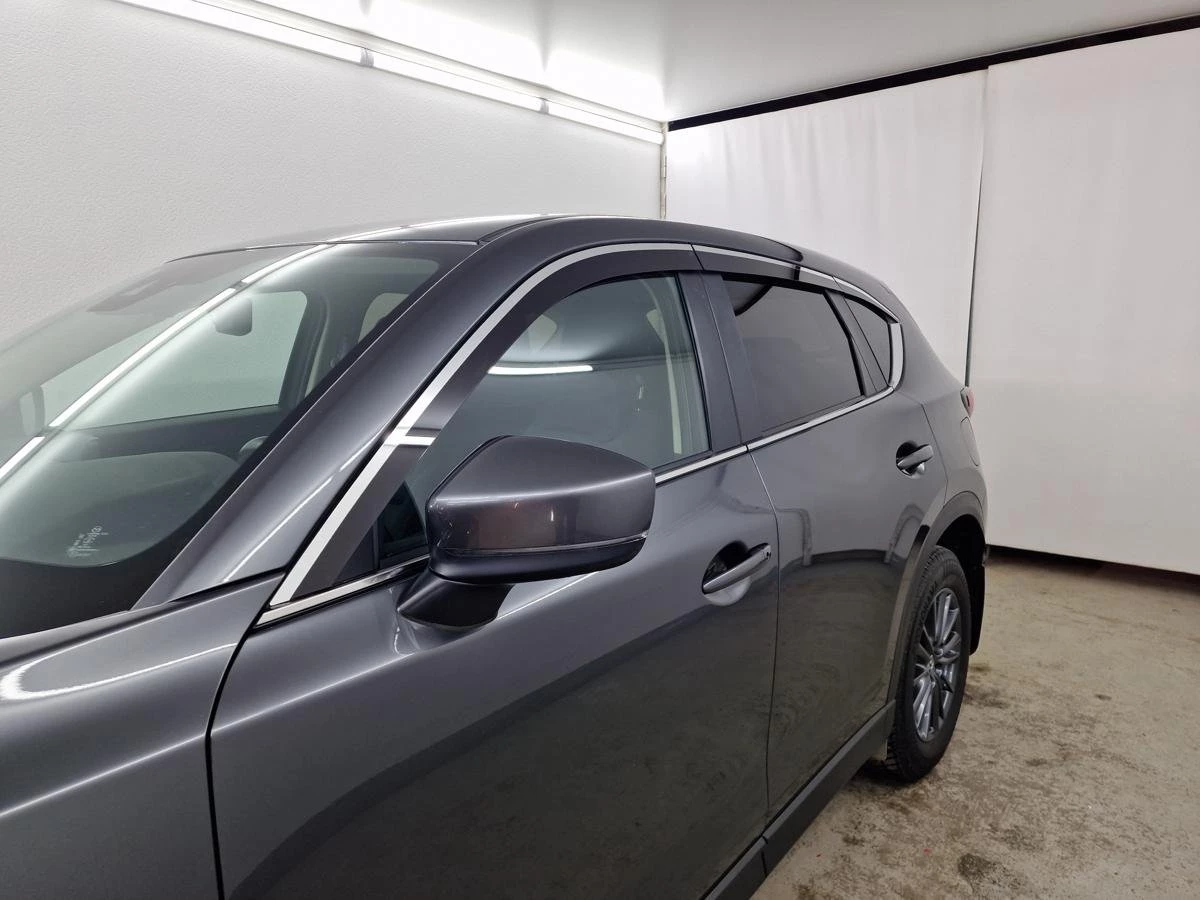 Дефлекторы окон с хром накладками 2D 6 шт для Mazda CX-5 II