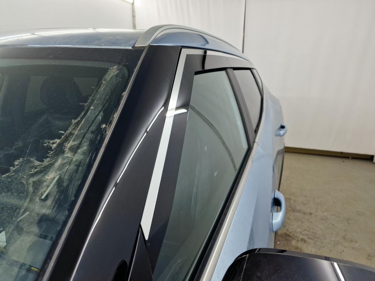 Дефлекторы окон 2D с хром накладками 6 шт. для Geely Cityray I