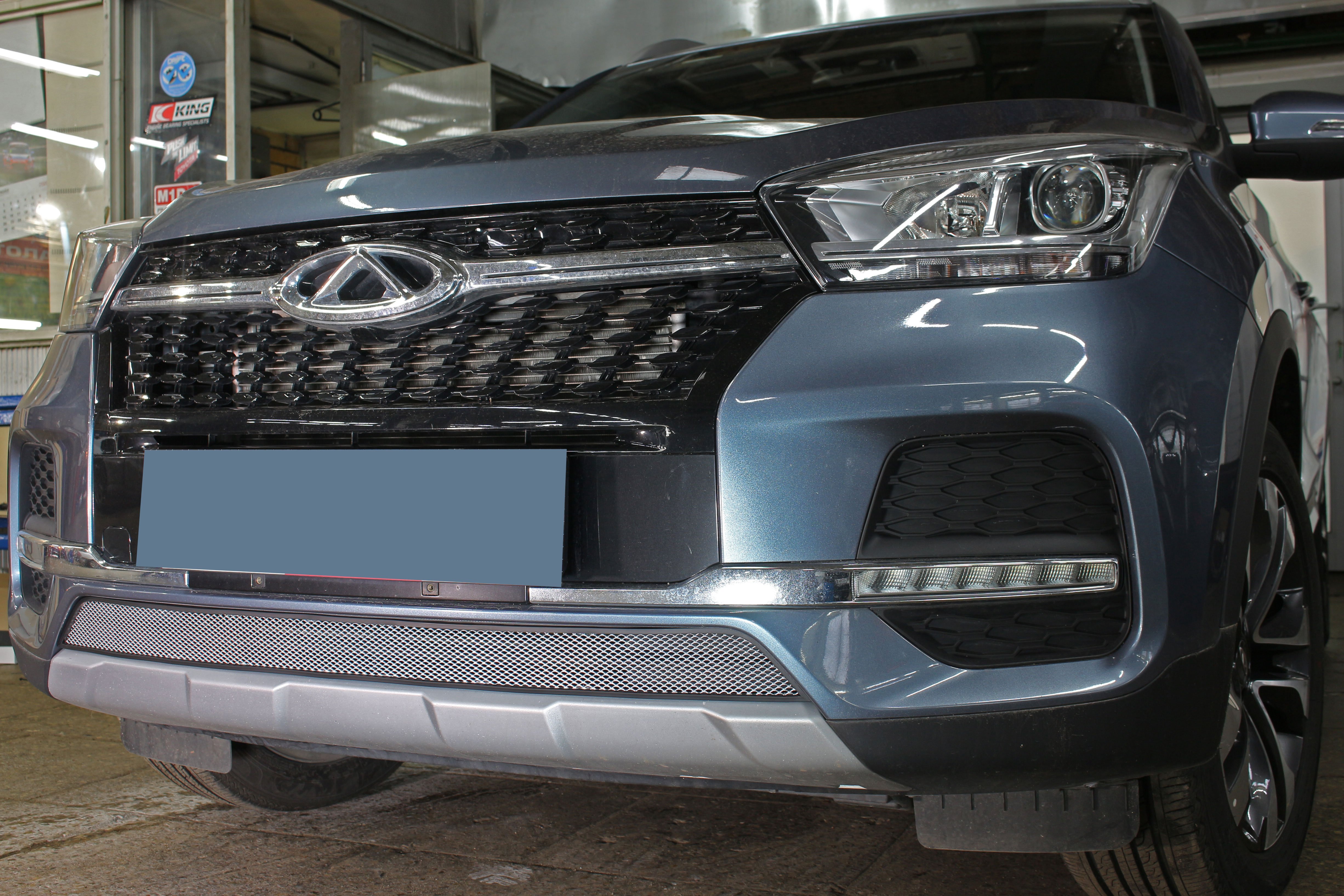 Защитная сетка радиатора низ для Chery Tiggo 4 I Рестайлинг