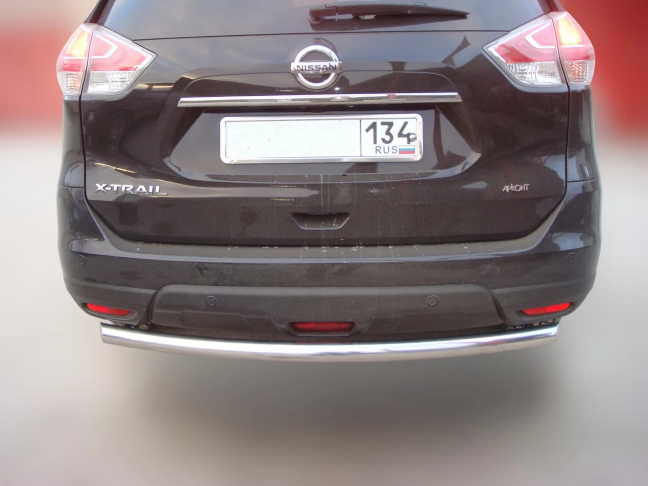 Защита заднего бампера d60 мм для Nissan X-Trail III  Юко NXT.15.10