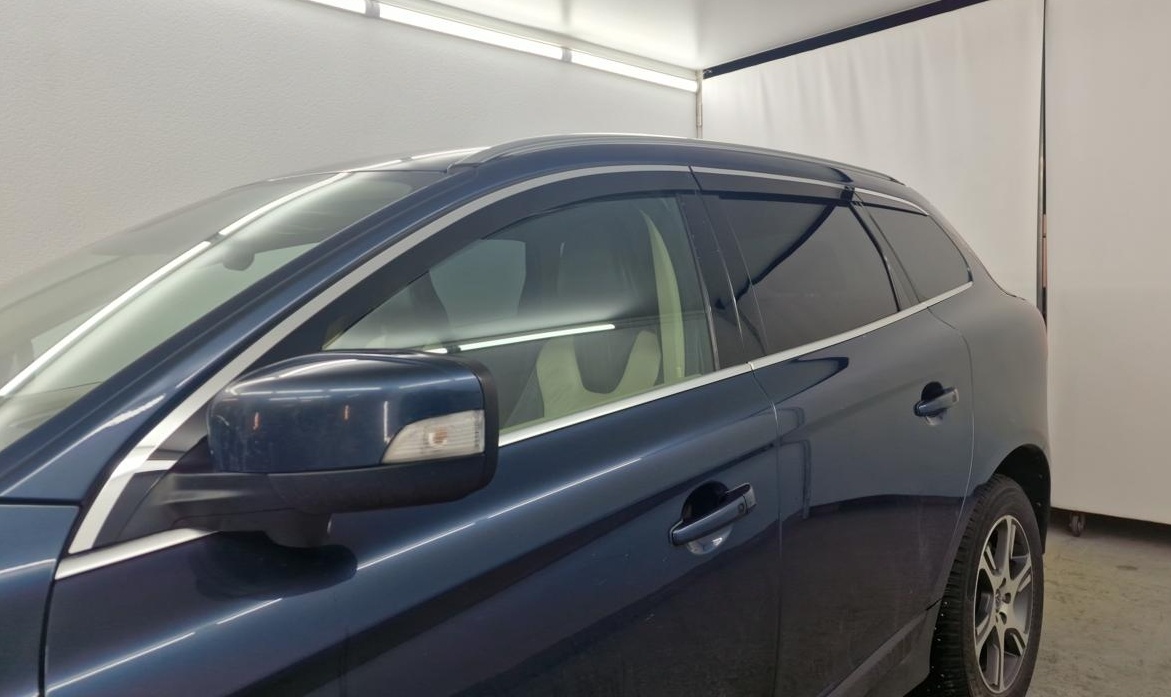 Дефлекторы окон с хром накладками 2D 6 шт для Volvo XC60 I