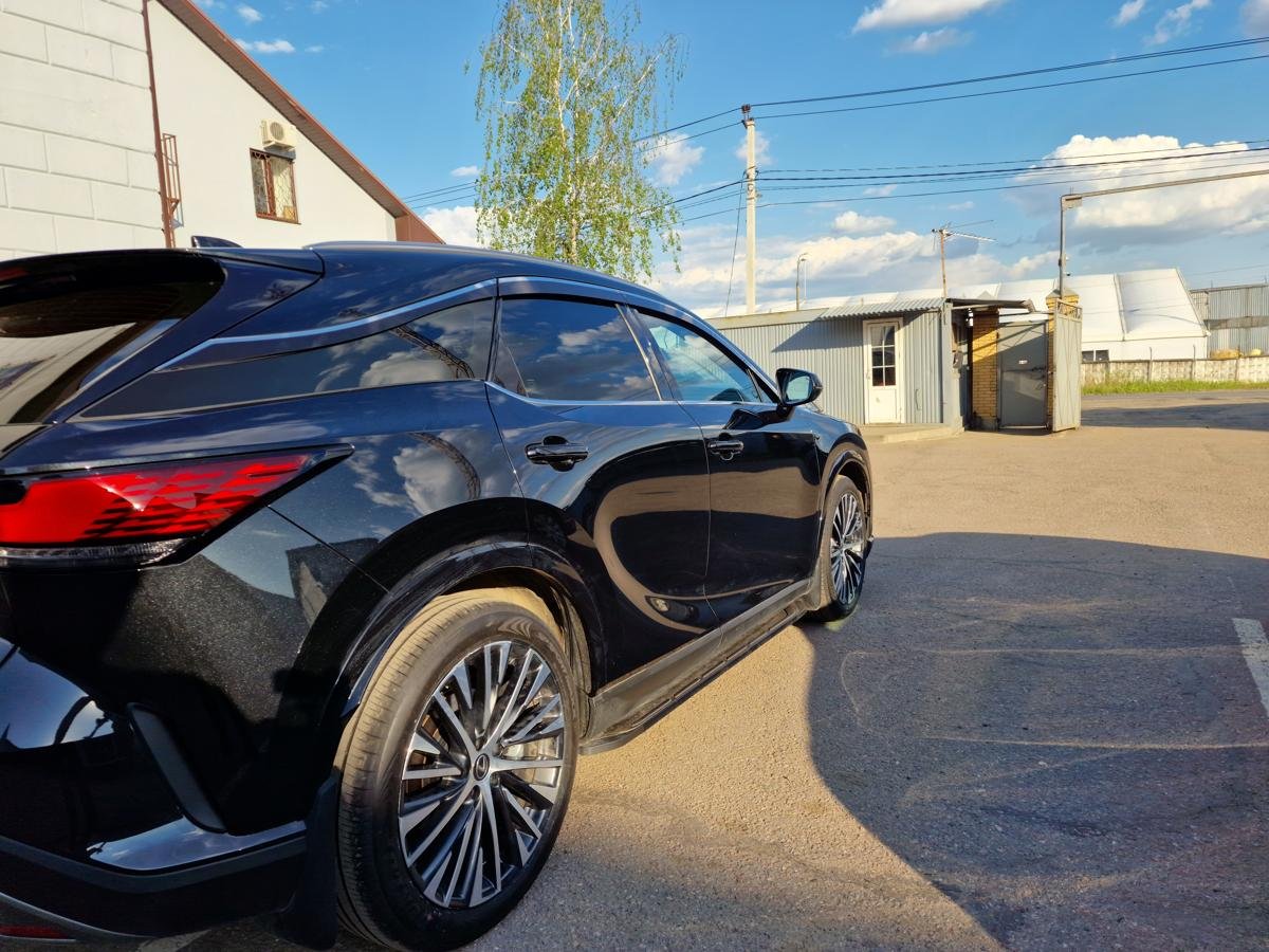 Дефлекторы окон с хром накладками 2D 6 шт для Lexus RX V