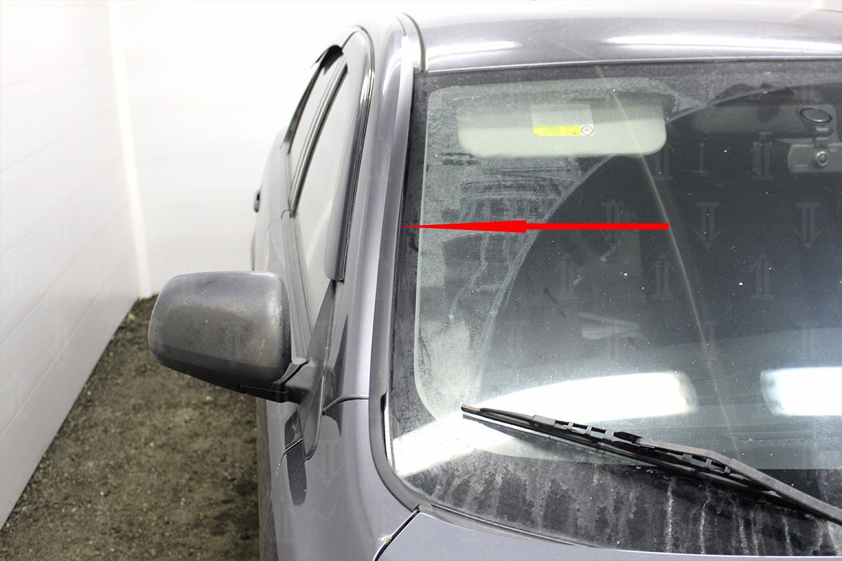 Дефлектор (водосток) лобового стекла для Mitsubishi Lancer X