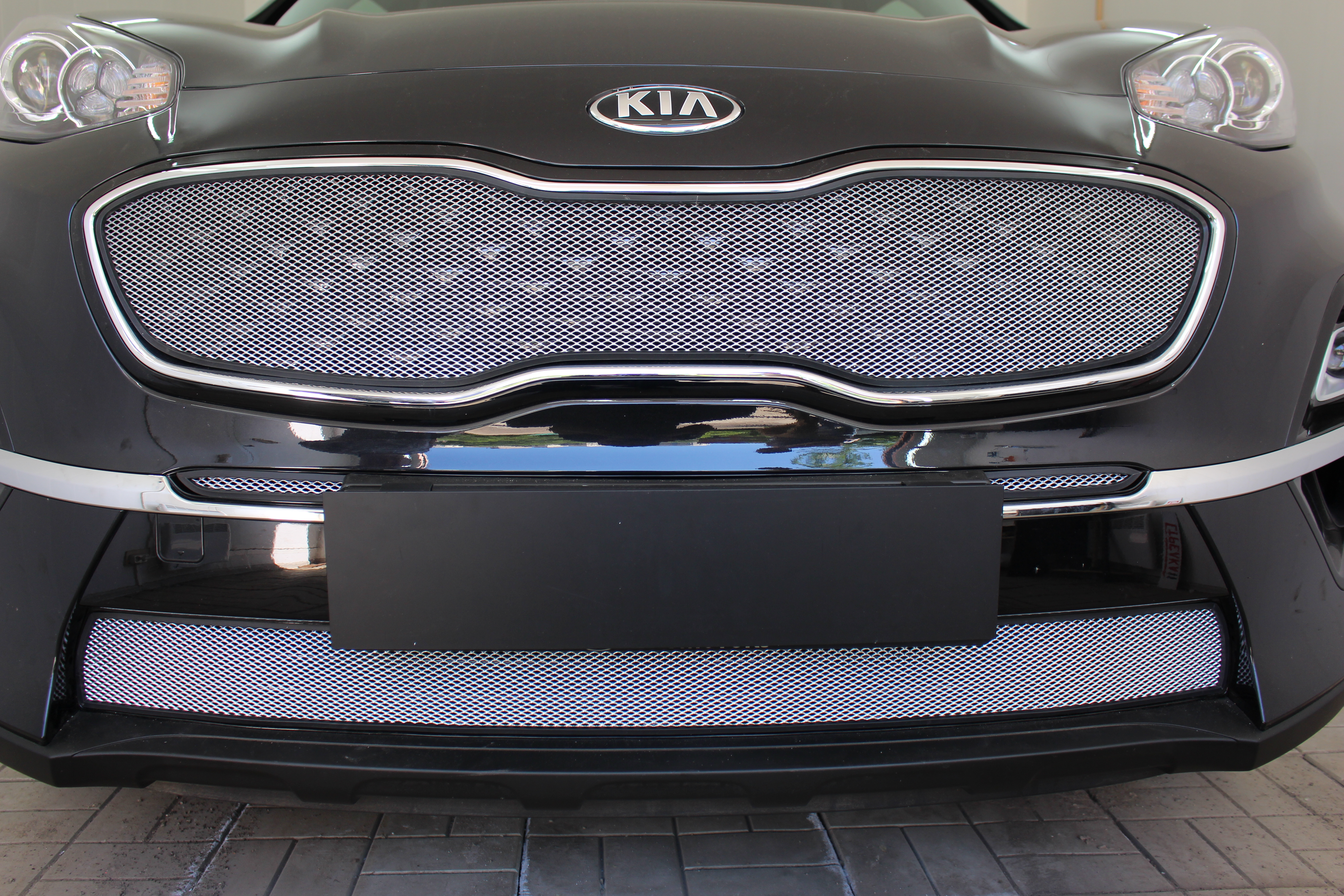 Защитная сетка радиатора центр для Kia Sportage IV Рестайлинг