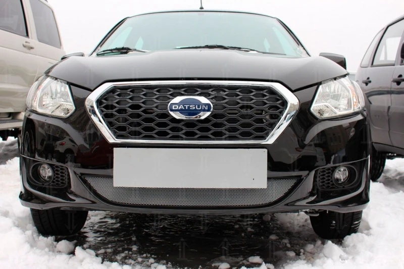 Защитная сетка радиатора низ для Datsun on-DO I Хром Стрелка 11 DATSONDO.chrome