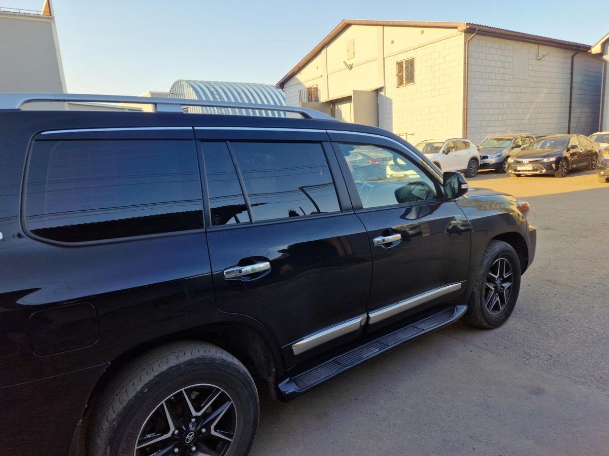 Дефлекторы окон 2D с хром накладками 6 шт. для Toyota Land Cruiser 200 Series Рестайлинг 2