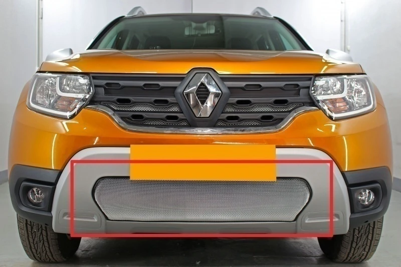 Защитная сетка радиатора низ для Renault Duster II Хром Стрелка 11 RDUS21.bot.chrome