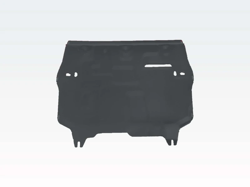 Защита картера и КПП для Audi A1 I (8X) Черный Alfeco ALF3038ST