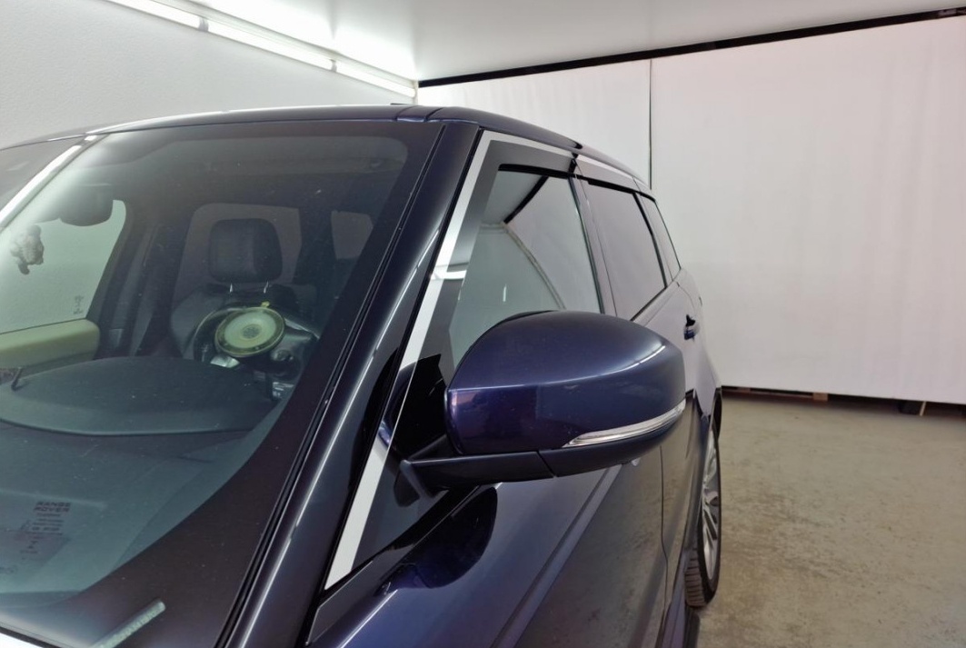 Дефлекторы окон с хром накладками 2D 6 шт для Land Rover Range Rover Sport II Рестайлинг