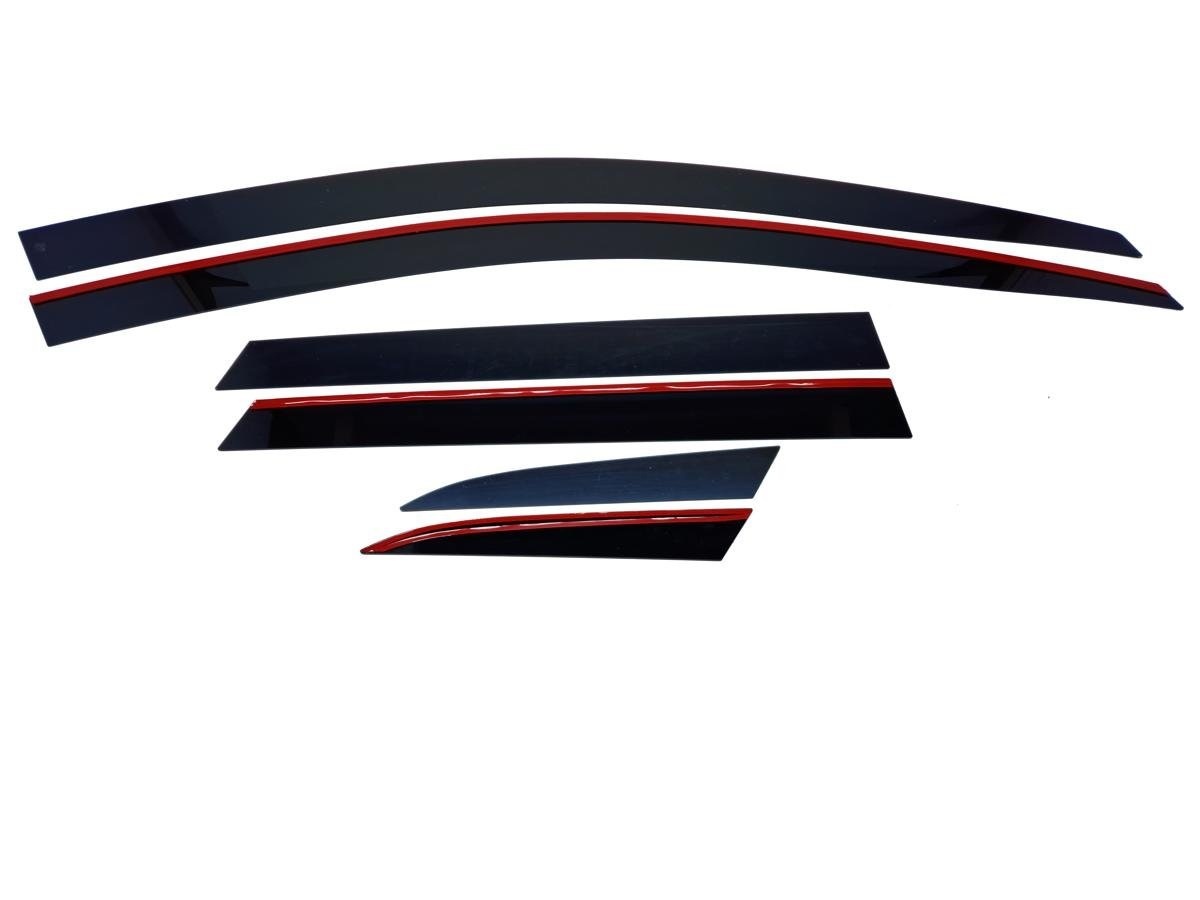 Дефлекторы окон 2D 6 шт для Renault Kaptur I Рестайлинг