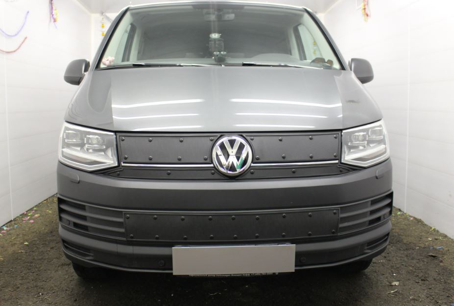 Зимняя заглушка радиатора к съемной сетке верх (4 части) для Volkswagen Caravelle T6