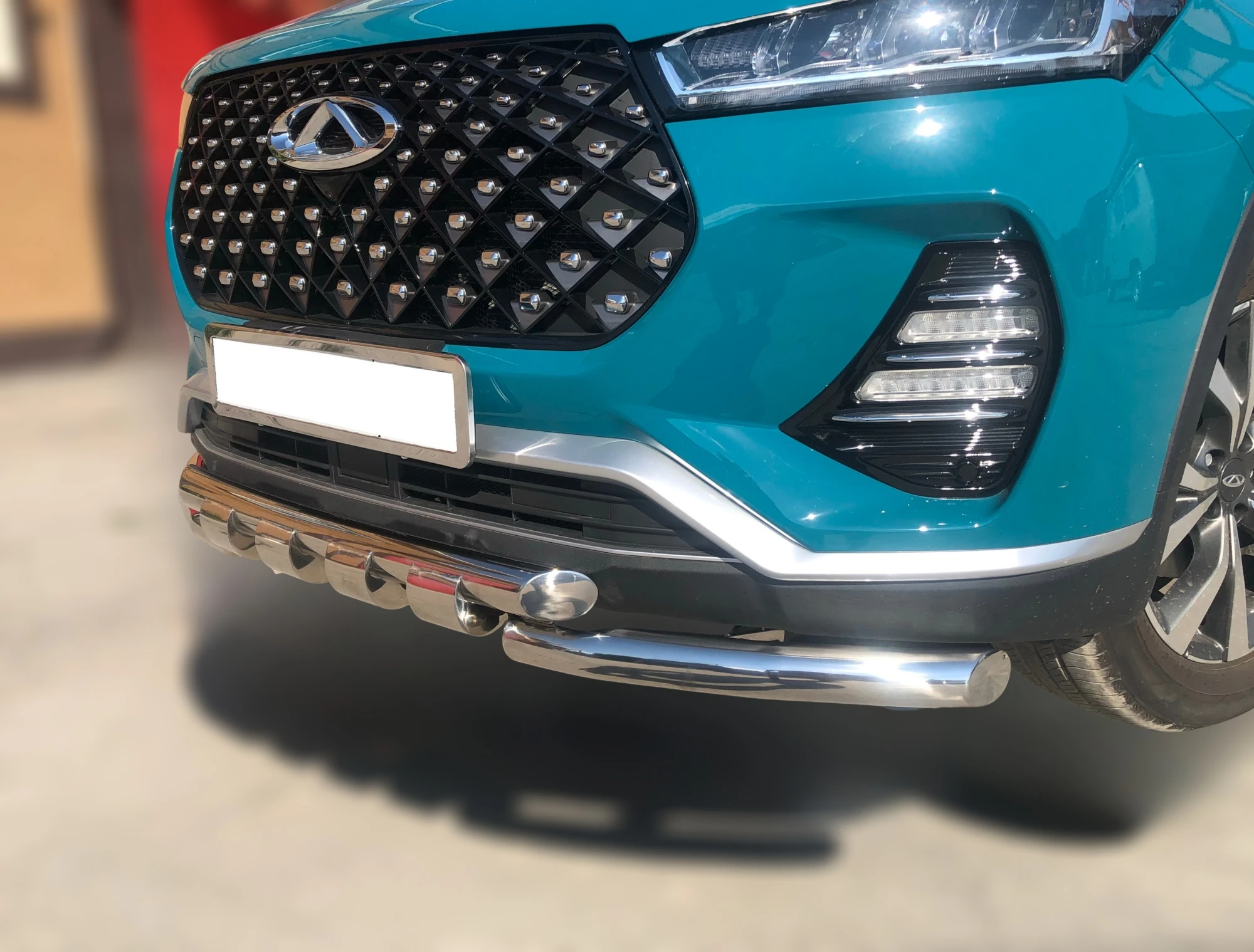 Защита переднего бампера G d60/60 мм для Chery Tiggo 7 Pro I  Юко CTGP.7.21.05