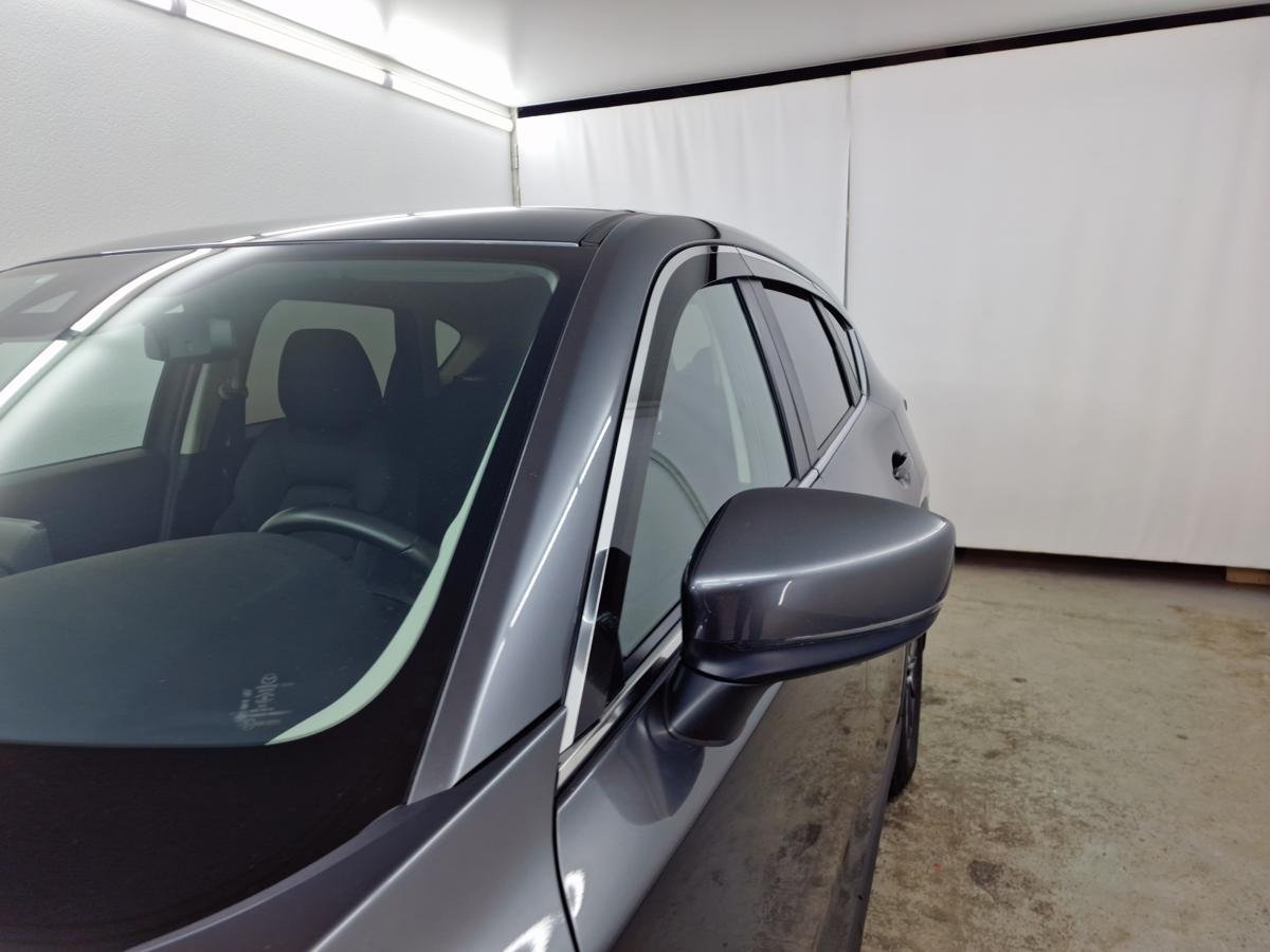 Дефлекторы окон с хром накладками 2D 6 шт для Mazda CX-5 II