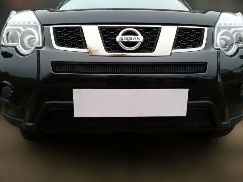 Комплект сеток black низ и середина для Nissan X-Trail II Рестайлинг Черный Стрелка 11 NXTRT31.bot.black-NXTRT31.mid.black