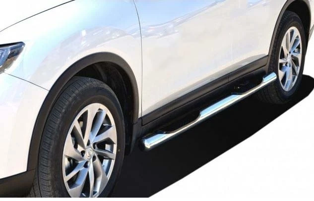Пороги труба с проступью d76 мм для Nissan Terrano III (D10)  Юко NTR.15.93