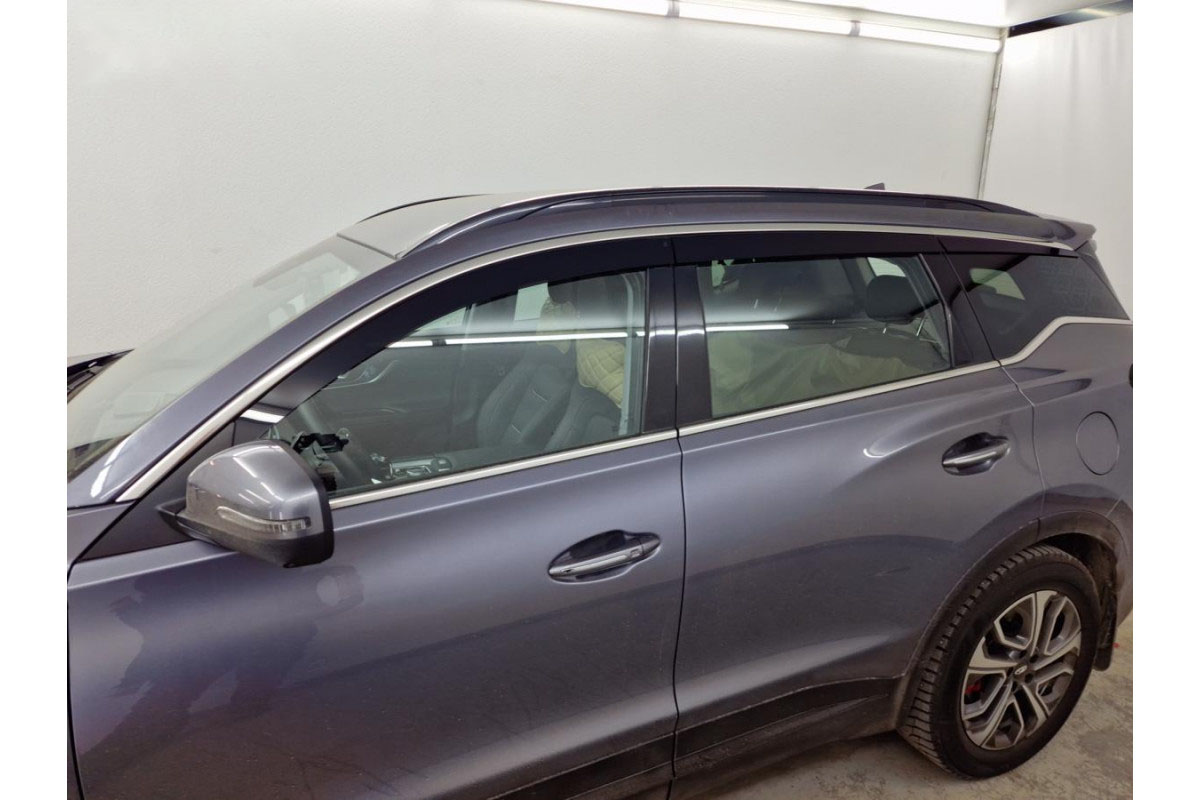 Дефлекторы окон 2D 6 шт. для Chery Tiggo 7 Pro Max I Рестайлинг