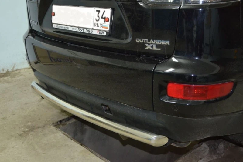 Защита заднего бампера d60 мм для Mitsubishi Outlander II  Юко MSO.06.11