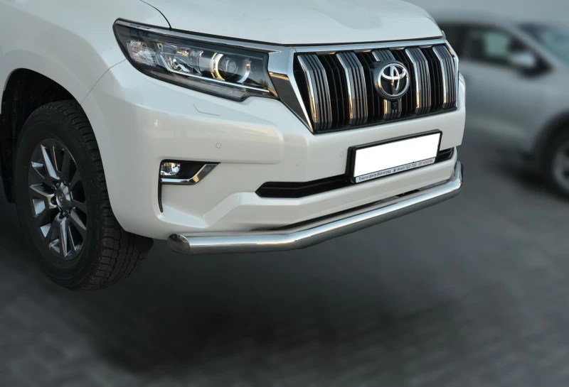 Защита переднего бампера d76 мм для Toyota Land Cruiser Prado 150 Series Рестайлинг 2  Юко TLCP150.17.01