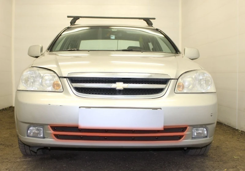 Зимняя заглушка радиатора к съемной сетке (2 части) для Chevrolet Lacetti Черный Стрелка 11 CHLAC.sd