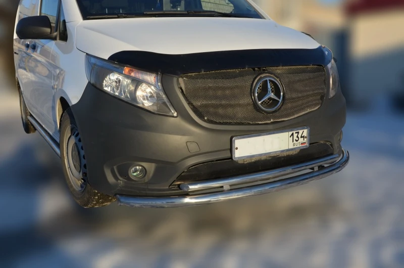 Защита переднего бампера двойная d60/42 мм для Mercedes-Benz Vito III (W447)  Юко MBV.14.04